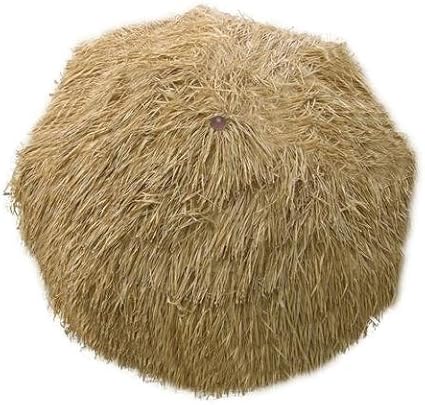 Amazon Com 8 Tilting Tiki Hula Thatched Raffia Natural Color Patio Umbrella Garden Outdoor
