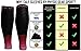 Physix Gear Calf Compression Sleeves - Compression Sleeves for Running, Shin Splints Support, Black/Pink, L/XL