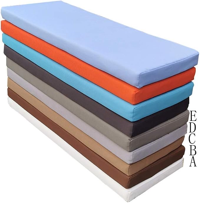 thumbnail image 2 of VEAI Versatile Indoor/Outdoor Bench Cushion U2013 120cm/150cm/100cm/90cm X 40cm/35cm/30cm U2013 Non-Slip Seat Pad For Bay Windows, Garden Patio, Long Chairs 2 of 11