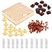 Walfront Beekeeping Queen Bee Rearing Grafting Kit Queen Rearing Box Cage Beekeeping Tools Cell Bar Blocks and Caps Beehive Queen Cups 110 Cell Cups for Apiculture