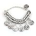 Lowpricenice(TM)Hot Turkish Jewelry Bohemian Ethnic Vintage Silver Coin Bracelet Anklet