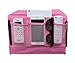 Bedside Storage Organizer/Beside Caddy/Table Cabinet Storage Organizer for Tablet Magazine Phone Remotes - All Within Arms Reach (Pink)