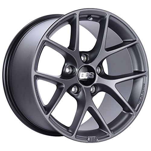 BBS SR Satin Grey Wheel with Painted Finish (18 x 8. inches /5 x 100 mm, 48 mm Offset)