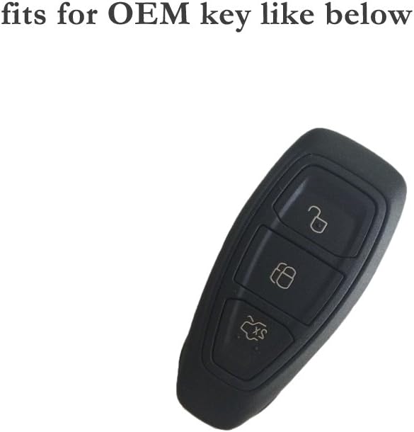 BROVACS Silicone Cover Protector Case Holder Skin Jacket Compatible with FORD 3 Button Smart Remote Key Fob CV2712 Deep Blue - Image 4