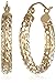 Amazon Collection 14k Yellow Gold 3mm Cut-Out Hoop Earrings