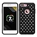 iPhone 7 Plus Case, SAUS [Drop Protection/Shock Absorption Technology] Studded Rhinestone Crystal Bling Hybrid Armor Defender Dual Layer Case Cover for iPhone 7 Plus (Black)