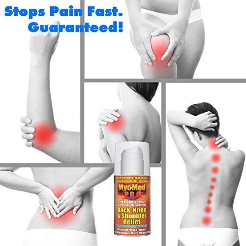 Best Knee, Back and Shoulder Remedy Cream. Gives You Fast and Safe Pain Relief Treatment. Stops Pain From Knee Sprain, Lower Back, Rotator Cuff, Ankle, Wrist and all Types of Pain. Myomed Pro 3.5oz
