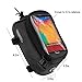 COTEetCI Bicycle Bike Frame Front Tube Beam Bag Transparent PVC Cycling Pannier Pouch Basket for Phone Screen Touch Holder -Black