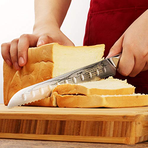 image for Kitchen Knife 8inch Bread Knife Japanese Damasus High Carbon Stainless