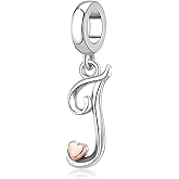 Letter Charms for Pandora Bracelets 925 Sterling Silver Alphabet Initial Charms Bead Jewelry Gift for Women