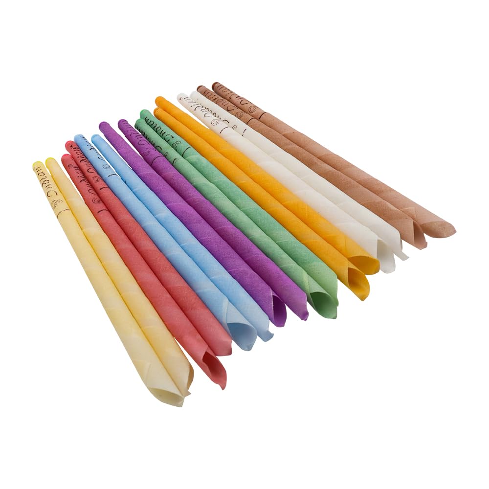 Sarini Ear Candles 32pcs Natural Ear Candles Beeswax Candling Cones, With 10 Protective Disks， Ear Wax Remover Candles Kit With Natural Organic Beeswax