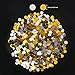 3.5 oz Round Confetti Dots Glitter Confetti Circles 1/4 Inch Metallic Round Dots for Birthday Wedding Holiday Party Decoration Supplies(Silver and Gold)