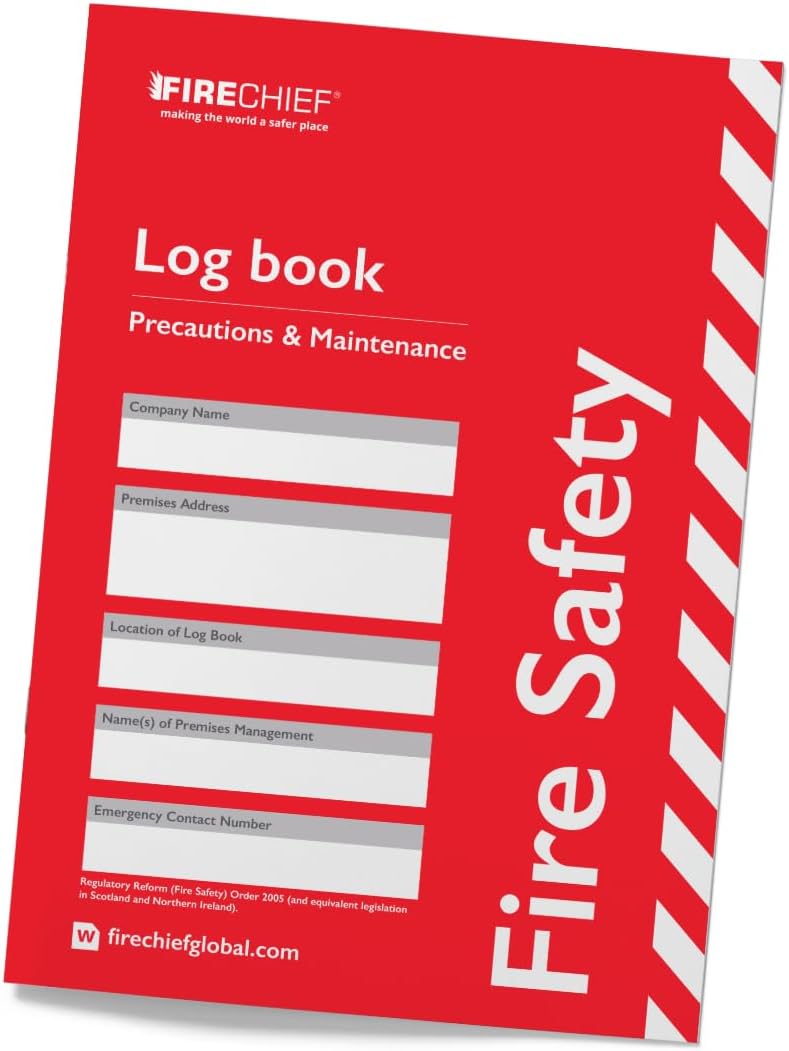 Firechief Fire Safety Log Book A4 for Office and Premises
