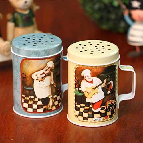 Europe Style Spice Jar 4pcs/set Chef Decor Cruet With Handle Seasoning Cans Modern Creative Gift