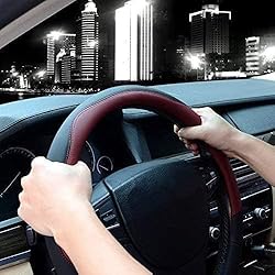 Valleycomfy Microfiber Leather Steering Wheel Cover