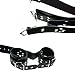 Dgasin Leather Neck Collar to Hand Restraint Wrist Cuffs Slave Harness Bondage Adult Fetish Product Sex Game Toys for Women Men Couples (Black)