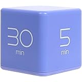 Mooas Cube Timer, Time Management, Kitchen Timer, Kids Timer, Workout Timer, Timer for Studying, Cooking (Violet)