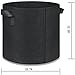 Grow Bags, Root Pouch, 5-Pack 10 Gallon Plantmate Flower Plant Hydroponic Fabric Pot Container with Handles (Black)