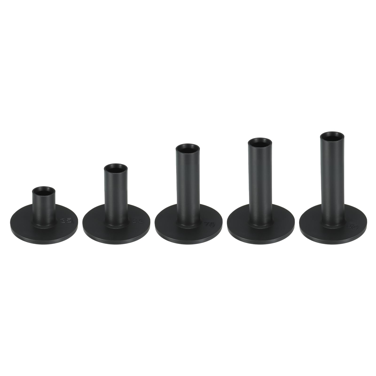 PATIKIL Rubber Golf Tee, 5 Pcs Mix Size Golf Practice Tees Training Driving Range Tee Stable Golf Ball Holder for Outdoor Indoor Hitting Mat, Black