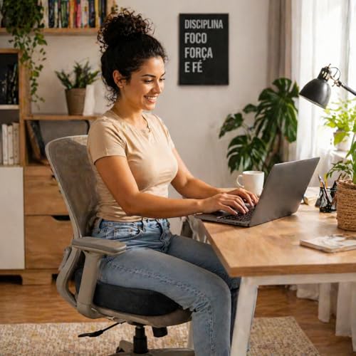 Gavzrt Almofada Ortopédica para Cóccix em Espuma Viscoelástica - Assento Ergonômico Formato U para Cadeira de Escritório e Carro, Almofada Coccix