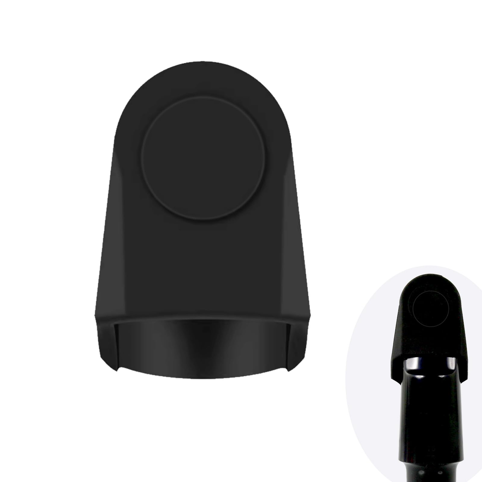 Silica Gel Mouthpiece Cap Durable Mouthpiece Protector for Tenor Saxophone Sax Mouthpiece Protective Cap(Black)