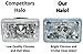 Octane Lighting 4X6 White Led Halo Angel Eye Halogen Headlight Headlamp Bulbs Crystal Clear Set
