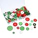 Shappy 120 g Resin Buttons 2 and 4 Holes Craft Buttons Assorted Sized Sewing Buttons with Plastic Storage Box for DIY, Red, Green and White
