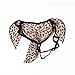 Rukisac Sexy Tong Men Elephant Underwear T-Back G-String Pants Christmas Gag Gift Funny Gift (Leopard)