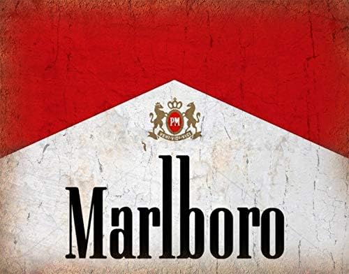 Fashion Marlboro Bar Man Cave Vintage Style Logo Metal Painting Vintage Tin Signs Framed Wall Art Home Decor Pub