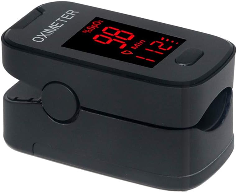 Auxega Fingertip Pulse Tester, Pulse Meter Fingertip Digital Readings for Pulse Rate Heart Rate Recording SPO2 PR BPM Tracker Portable Home Essentials for Elder Adults