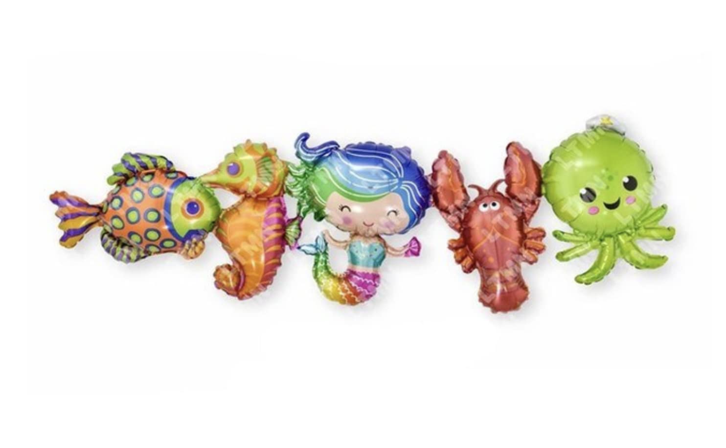 Mermaid Banner Foil Balloon, 90cm (2 pack) — image 1