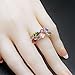 Gemstone Ring Morganite Garnet Amethyst Peridot 925 Silver Band for Women, Girl (8)