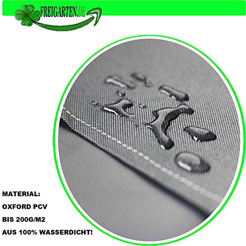 freigarten.de Sonnensegel Wasserdicht Sonnenschutz Garten mit befestigungen Leinen 100% Schutz vor UV-Strahlungen (2m x 2m, Grau) – Bild 4