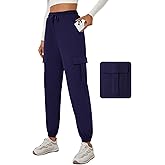 YOYOYOGA Women's Joggers Pants Pockets Sweatpants Drawstring High Waisted Sweatpants Lounge Workout Running Track Pants