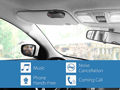 Besign BK02 Bluetooth 4.1 In-car Speakerphone, Wireless Car Kit for Hands-Free Talking & Music Streaming, Connect Two Phones, 2 Years Warranty - Thumbnail 6