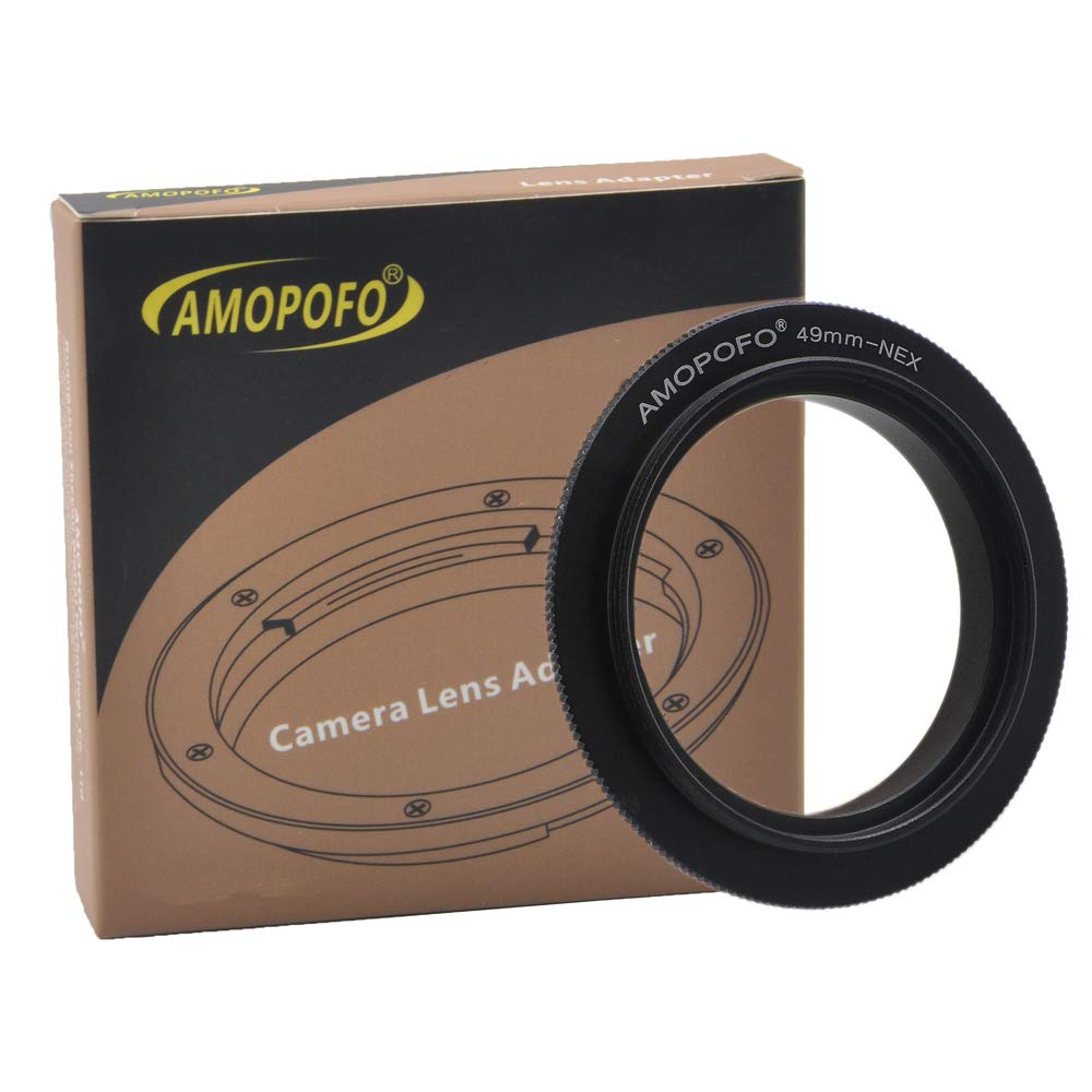 49mm Filter Thread Macro Reverse Mount Adapter Ring,& for Sony E-Series Camera A6500 A6300 A5100 A6000 A5000 A3000 NEX-5T NEX-3N NEX-6 NEX-5R NEX-F3 NEX-3 NEX-5 A7RIII A9 A7III A7 A7s A7R A7II A7RII A