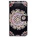 Bcov Case for iPhone 6s/iPhone 6, Bfun Packing Colorful Mandala Flower Card Slot Wallet Leather Cover Case for iPhone 6 6S