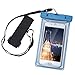 KATTEONG Waterproof Case Dry Bag Cell Phone Pouch with Military Lanyard Strap for Kayaking/Skiing/Sledding/Boating/Surfing, Best Waterproof Case for iPhone7/6/6S Plus/5S/Se Samsung Galaxy S7, Blue