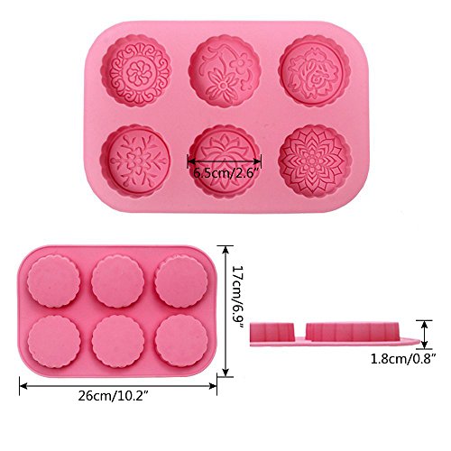 1 JUSLIN+Square+6+Cavity+Silicone+Chocolate