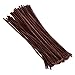 EBOOT 100 Pieces Pipe Cleaners Chenille Stem for Arts and Crafts, 6 x 300 mm (Brown)