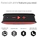 Kew Labs K1 Wireless Portable Bluetooth Speaker – Premium Quality Sound and Bass – Waterproof Pill Design – 12hr Battery Life – Featuring Built-in Mic for Calls (Red)thumb 1