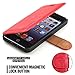 iPhone SE Case,iPhone 5S Case,iPhone 5 Case,Mulbess [Layered Dandy][Wine Red] - [Card Slot][Flip][Slim Fit] - PU Leather Wallet Case for Apple iPhone SE 2016