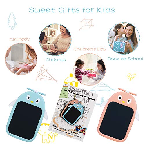 image for Mini Q Colorful Doodle Board LCD Screen Writing Tablet with Cute Pengu