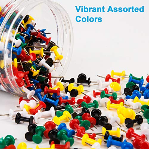 400Pcs Push Pins, Thumb Tacks for Bulletin Board, Stick Pins Thumb