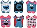 Sesame Street Cookie Monster Womens 6 pk Ankle Socks (One Size, Cookie Monster Multi)