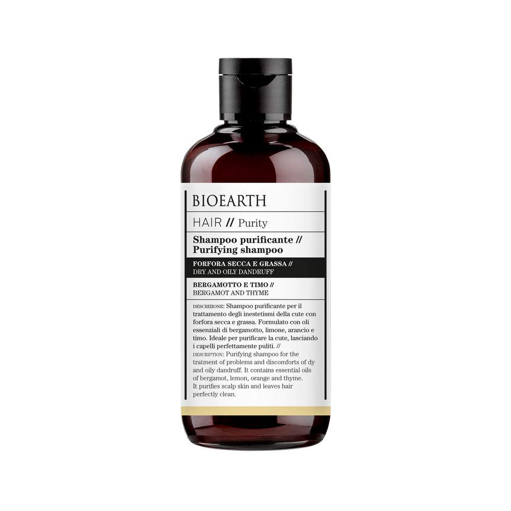 Bioearth Hair 2.0 Purifying Shampoo against Dandruff Dry and Oily - 250 ML