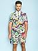 OppoSuits Men's Summer Suit - Testival - Includes Shorts, Short-Sleeved Jacket & Tie- US38