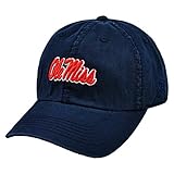 Ole Miss Rebels Enzyme Washed Adjustable Hat - Navy