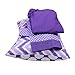 Bacati Mix and Match 4 Piece Toddler Bedding Set, Purple