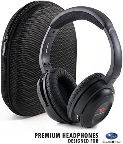 Premium Headphones for Suburu with Hard Shell Travel Case by Drive Audio - Headset Works with Crosstrek, Forester, Outback &amp; Tribeca